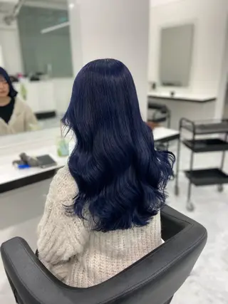 ロング カラー ヘアアレンジ レイヤー×透明感カラ ーHAYATOのヘアスタイル