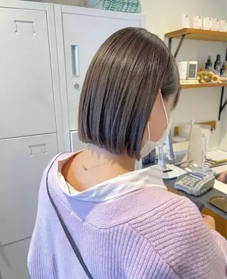 ミディアム 井上 樹のヘアスタイル