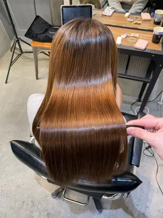 ロング 高山🐬髪質改善 池袋で縮毛矯正のヘアスタイル