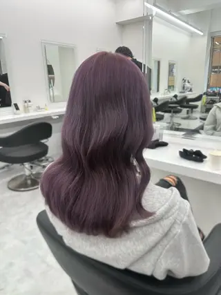 ロング カラー パーマ ヘアアレンジ メンズ キッズ ♥️韓国ヘア レイヤー♥️ゆりのヘアスタイル