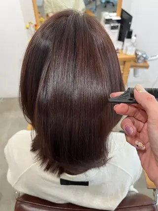 セミロング 三島 有佳里のヘアスタイル