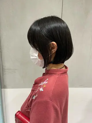 ショート オリーブ カラー✨有坂映哉のヘアスタイル