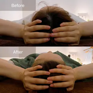 ショート カラー パーマ ヘアアレンジ メンズ キッズ ネイル マツエク・マツパ アイブロウ 頭痛•小顔専門 温ヘッド【jiu】のエステ・リラクイメージ