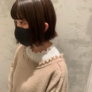 ショート SAKINO. ベージュカラーのヘアスタイル