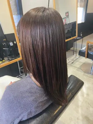 セミロング 💫縮毛矯正/ カット💫徳永あい子のヘアスタイル