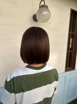ミディアム 徳永　髪質改善 カラー🪄💫のヘアスタイル