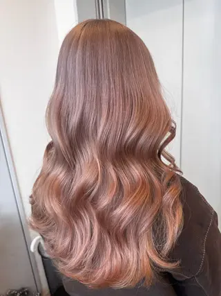 ロング ダブルカラー✨️ 五島桜樫のヘアスタイル