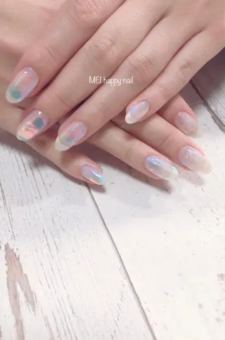 ネイル 北浦和 自爪育成ケアのネイルデザイン
