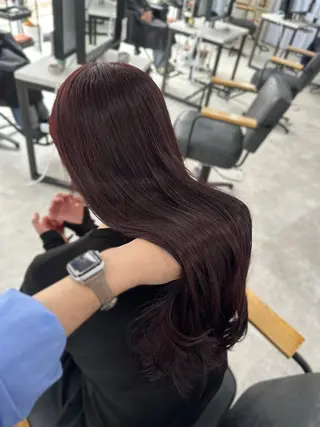 ロング カラー Rinka/梅田/ 透け感カラー🤎のヘアスタイル