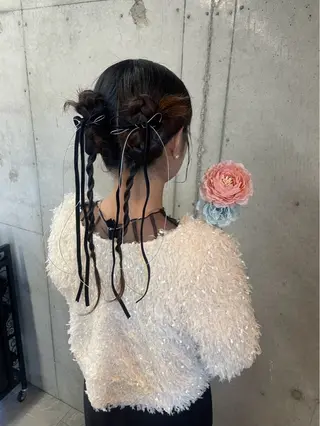 ロング ヘアアレンジ 美髪× ヘアセット✨Araiのヘアスタイル