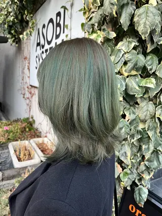 セミロング mary'sメリー /ニュアンスカラーのヘアスタイル