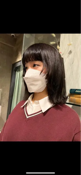ミディアム パーマ 松井美樹/似合わせ ガーリー・韓国のヘアスタイル