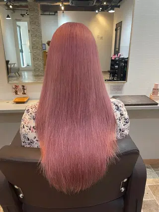 ロング カラー YUI/ ブリーチカラー🌷のヘアスタイル