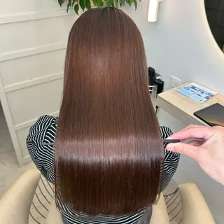ロング 縮毛矯正・髪質改善 特化 出納 直起のヘアスタイル