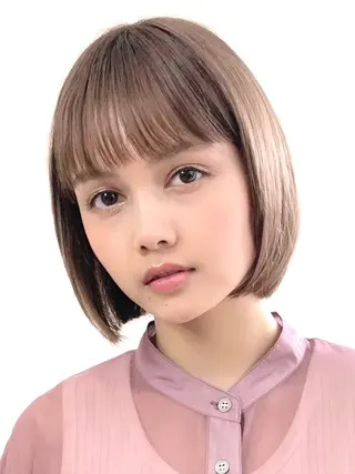 ショート 銀座💎カットカラー 💍モデル様募集🩰のヘアスタイル