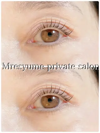 マツエク・マツパ Mresyume MAYUのマツエク・マツパデザイン