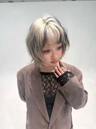 ショート カラー ヘアアレンジ 韓国レイヤー/ボブ メンズカット/きらりのヘアスタイル