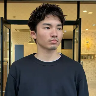 パーマ メンズ 【メンズショート 特化】村斎　伶次のヘアスタイル