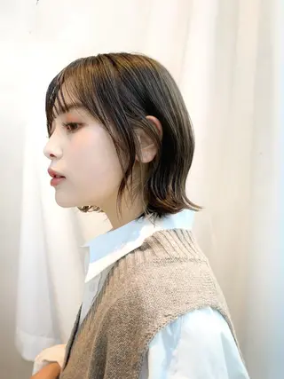 ミディアム カラー レイヤー専門家 ダブルカラー修のヘアスタイル