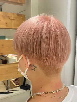 ショート カラー メンズ kawabe maikoのヘアスタイル