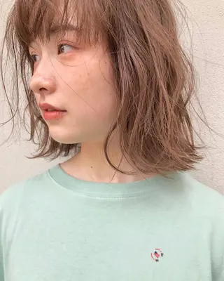 ミディアム カラー パーマ “ミニモ最高評価獲得 “代表"Kohei"のヘアスタイル