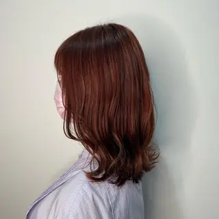 ミディアム 梅田美容室 SPADICユヅキ♠のヘアスタイル