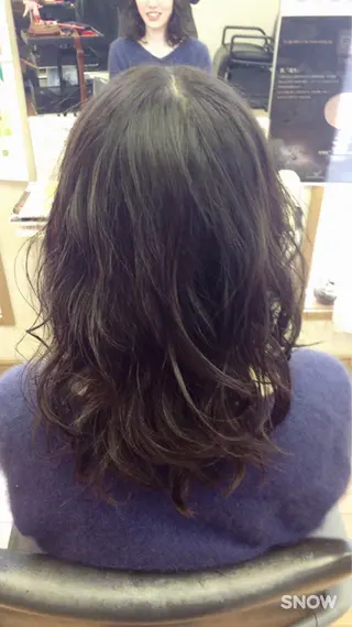 セミロング 加藤 千秋のヘアスタイル
