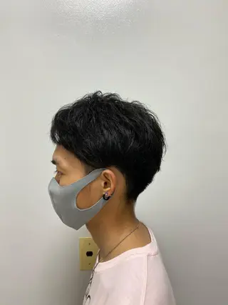 カラー パーマ ヘアアレンジ メンズ 韓国風ベージュ🤎 赤みなし🌿横浜🤎のヘアスタイル