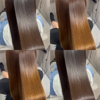 ロング カラー 三宮/髪質改善 /縮毛矯正美髪カラーのヘアスタイル