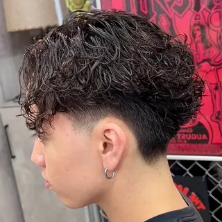 ショート パーマ メンズ MENIN メンズ サロン　望月　涼太のヘアスタイル