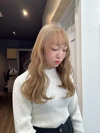 セミロング カラー ヘアアレンジ 小顔カット/艶 カラー特化♡MIHOのヘアスタイル