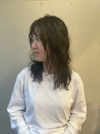 ミディアム カラー パーマ 🪐ナチュラルモード ヘア🪐honokaのヘアスタイル