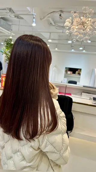セミロング Emuest心斎橋 SAKIのヘアスタイル