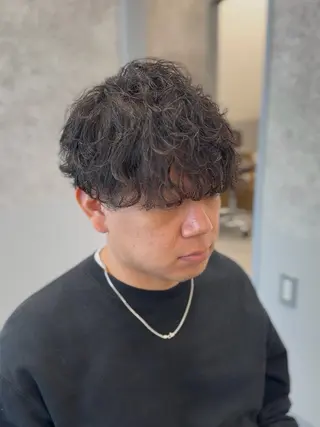 ショート パーマ メンズ 【tocca茨木】 MOMOKAのヘアスタイル