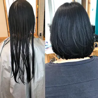 ミディアム 顔まわりの神様✨ 透明感カラー藤嶋秀幸のヘアスタイル