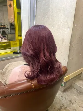 セミロング ブリーチカラー🎀 LiLi🫧のヘアスタイル