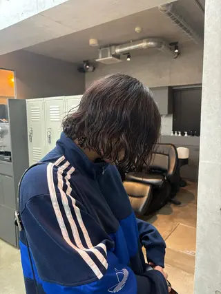 パーマ RIN パーマ/暖色カラーのヘアスタイル