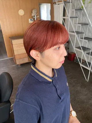 ショート カラー パーマ ヘアアレンジ モリモト サナのヘアスタイル