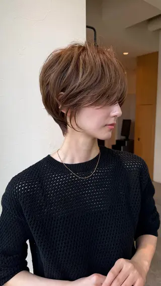 ショート 銀座似合わせショート 広瀬和輝のヘアスタイル