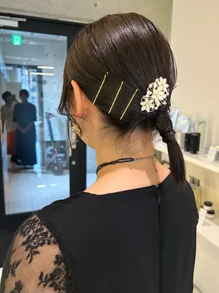 ショート ヘアアレンジ にった みずきのヘアスタイル