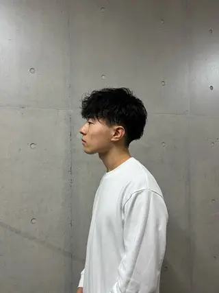 ショート オオエ トア／カラー／パーマのヘアスタイル