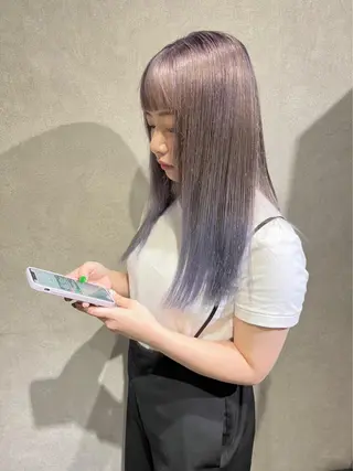 ロング カラー 髪質改善＊韓国ヘア＊ レイヤー＊IBUKIのヘアスタイル