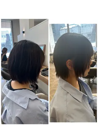 ミディアム パーマ やまこし 美裕樹のヘアスタイル