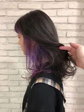 セミロング カラー HAUS 片山みほのヘアスタイル