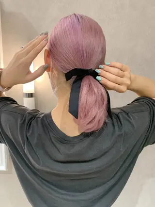 ミディアム カラー ハイトーンカラー 🩷NANAのヘアスタイル