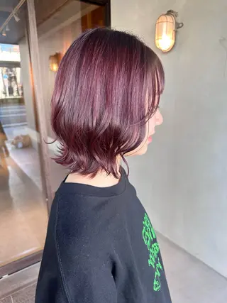 ミディアム カラー ピンクカラー/ mana🎀のヘアスタイル