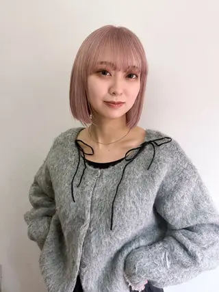 ショート カラー ハイライト🌟/ ボブ/豊田のヘアスタイル
