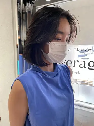 ショート 上品な大人レイヤー 🍀渋谷🍀濱口敬太のヘアスタイル