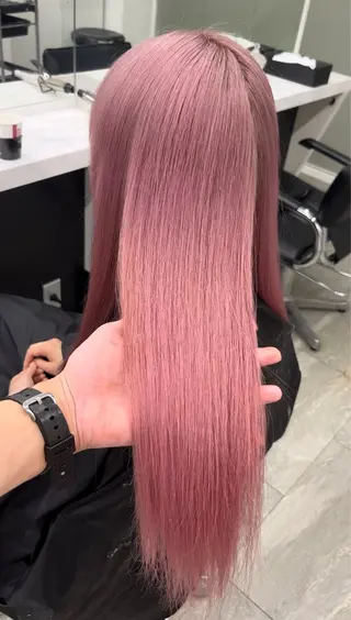 カラー 渋谷🎨ブリーチ特化 ×エクステ🎨レンのヘアスタイル