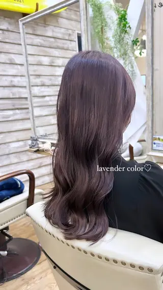 ロング カラー 🦋韓国風レイヤー 🦋AYANE⁎⁺˳のヘアスタイル